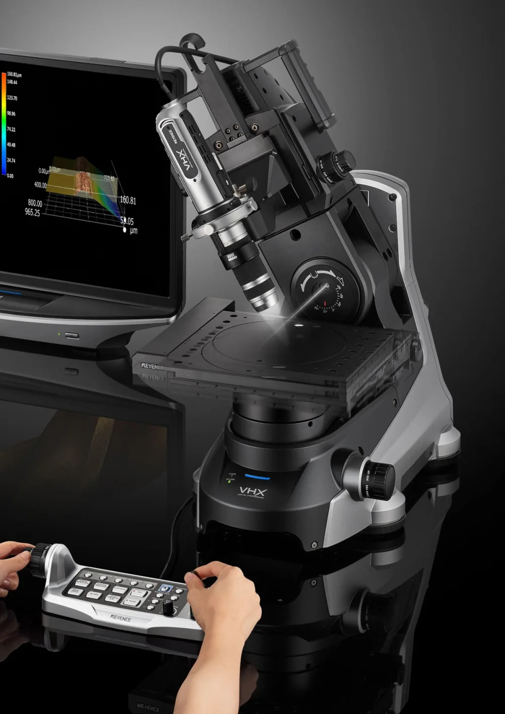 Yüzey ve metalografik inceleme için KEYENCE VHX-7000 dijital mikroskop